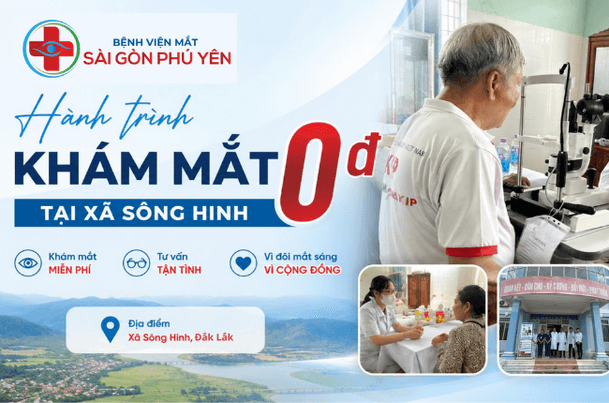 CHUYẾN XE KHÁM MẮT 0 ĐỒNG ĐẾN VỚI BÀ CON XÃ SÔNG HINH
